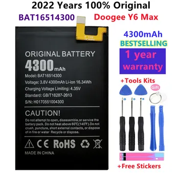 100% Новый Оригинальный Doogee Y6 Max BAT16514300 Замена Батареи 4300 мАч Запчасти Для Смартфонов Bateria Batterie Baterij + Бесплатные Инструменты