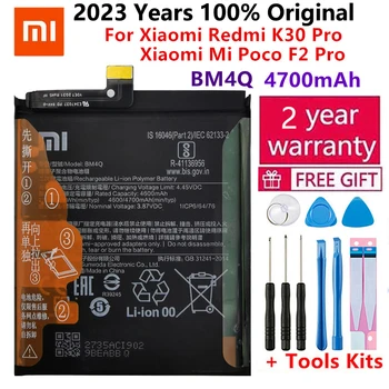 100% Оригинальная Сменная Батарея BM4Q Для Xiaomi Redmi K30 Pro K30Pro Poco F2 Pro, Оригинальные Аккумуляторы для телефонов Bateria 4700 мАч + Инструменты