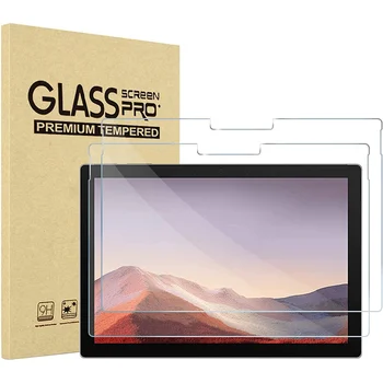 2 Упаковки Защитной пленки из закаленного стекла для Surface Pro 7 Plus/Surface Pro 7/Pro 6 /Pro 5 /Pro 4 12,3 дюйма 1