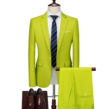 3851-R-Летний мужской летний деловой костюм на двух пуговицах, профессиональный костюм на заказ низкая цена - Костюмы и блейзеры ~ Anechka-nya.ru 11