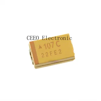 20ШТ D-тип чиповый Танталовый конденсатор 16V100UF 107C 7,3*4,3 Оригинал 1