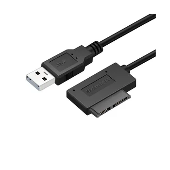 35 СМ USB-адаптер PC 6P + 7P CD DVD Rom SATA к USB 2,0 Конвертер Slimline Sata 13-Контактный Кабель Привода для Портативных ПК Тетрадь