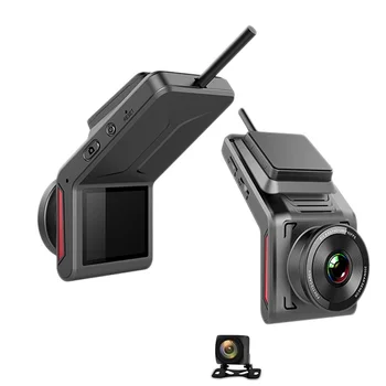 4G видеокамера 2 объектива автомобильный видеорегистратор 4g видеорегистратор wifi передняя и задняя автомобильная камера черного ящика парковка видеорегистратор ночного видения