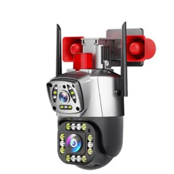 4MP 1080P Yoosee/IPC360home APP Двухобъективная Полноцветная Беспроводная PTZ IP Купольная Камера AI Humanoid Домашняя Безопасность CCTV Радионяня