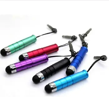 50 шт./лот, мини-стилус, емкостная сенсорная ручка из пластика для мобильного телефона, планшетного ПК