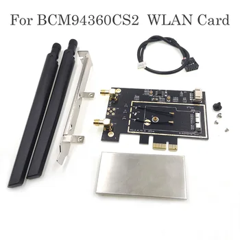 BCM94360CS2 BCM943224PCIEBT2 Wlan wifi карта к PCIe PCI-E 1X настольный конвертер Двухдиапазонный bluetooth адаптер для Hackintosh/mac os 1
