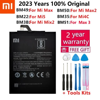 BM49 BM50 BM51 BM3B BM22 BM35 Аккумулятор Для Xiaomi Mi 5 M5 4C Max Mix 2 2S Max Max 2 3 Mix2 Сменные Батарейки для телефонов Bateria