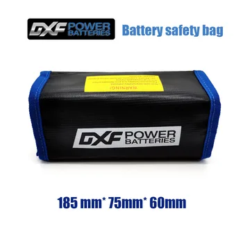 DXF Mini Огнестойкая водонепроницаемая взрывозащищенная портативная сумка безопасности с липо-аккумулятором для гоночных дронов FPV