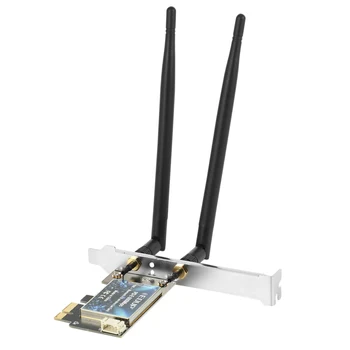 EDUP PCI-E 600 Мбит/с WiFi карта Bluetooth 4.2 Адаптер 2,4 ГГц/5 ГГц, двухдиапазонная беспроводная сетевая карта с антеннами для настольных ПК