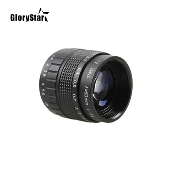 GloryStar 50 мм F1.4 CCTV ТВ кинообъектив + C крепление + Макрокольцо для Pentax Q/Q10/Q7/Q-S1 C-PQ