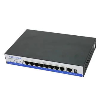 H8 порт гигабитный коммутатор poe 9 10/100/1000 Мбит/с rj45 порт 8 IEEE802.3af/at активный poe для Dahua Hik WAPA 3M 1080P HD IP-камеры видеонаблюдения