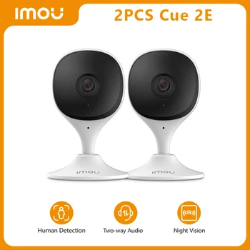 IMOU Cue 2E, 2 шт., Внутренняя Wifi Камера безопасности, Радионяня, Ночное видение, Обнаружение человека, IP-камера Видеонаблюдения