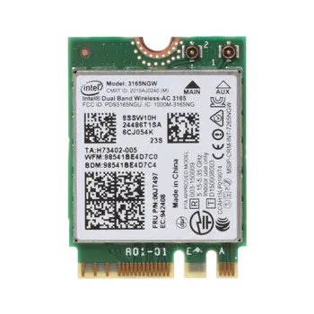 Intel 00JT497 3165NGW Беспроводной-AC Двухдиапазонный Bluetooth WiFi IBM Card Ноутбук NGFF Wlan для Lenovo ThinkPad