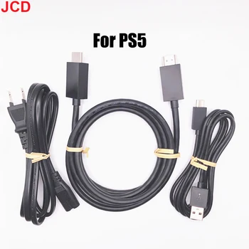 JCD 1 шт. Для PS5 Оригинальный кабель для передачи данных для PS 5 Ручка настройки USB-кабель Кабель питания Совместим с HD-видео кабелем 1