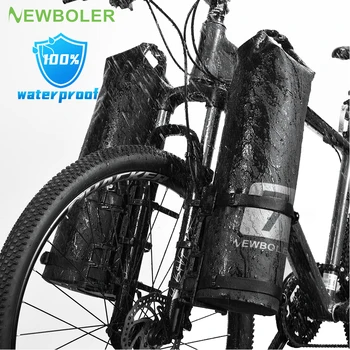 NEWBOLER Портативная Водонепроницаемая Велосипедная Вилочная сумка 3L 7L Портативная Велосипедная сумка Для Электрического Скутера Велосипедная Передняя сумка Велосипедная Вилочная сумка 1