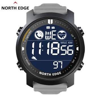 NORTH EDGE Смарт-Часы Мужские Пульсометр Водонепроницаемый 50 м Плавание Бег Спортивный Шагомер Секундомер Montre Homme Android IOS