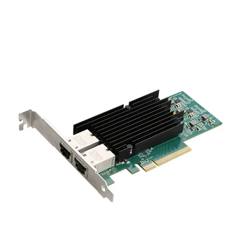 PCIe X8 10G/5G/1G 2 Порта RJ45 Lan Карта RJ45 Сетевой адаптер 10000 М Ethernet Сетевая карта 10 Гбит/с Чипсет Intel X540 Pci-e 8X 1