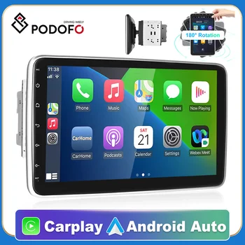 Podofo 2 Din Carplay Android 11 Автомобильный Радиоприемник стерео 10 