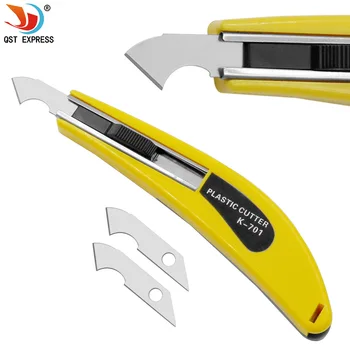 QSTEXPRESS крючок нож акриловый инструмент для резки компакт-дисков нож для резки оргстекла ABS резак инструмент для органической доски 1