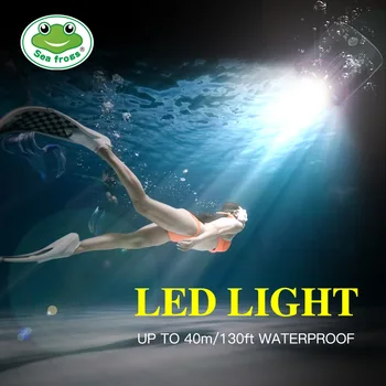 Seafrogs SL-18 1000LM Водонепроницаемый светодиодный Светильник 7500 K для Фотосъемки, Заполняющий Светильник для 40 м/130 футов, Аксессуары Для Камеры для Дайвинга 1