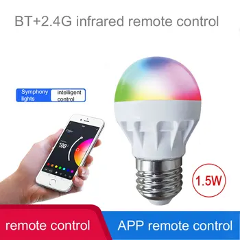 WiFi Умная Лампочка E26/E27 LED Умная Bluetooth Лампа RGBCW Рабочая Лампа С Регулируемой Яркостью Функция Таймера Цветная лампа A19 AC100-240V 1