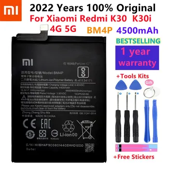Xiao Mi Оригинальная Сменная батарея телефона BM4P Для Xiaomi Mi Redmi K30 Hongmi K30 Аутентичная аккумуляторная батарея 4500 мАч + Инструменты
