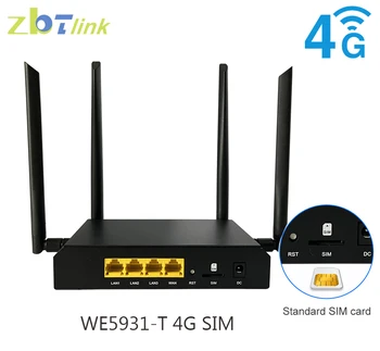 ZBtlink Высокоскоростной Wi Fi Маршрутизатор с 4g Модемом SIM-карты 300 Мбит/с 3 * LAN 2,4 g 4 ГГц Интернет-Антенна Wi-Fi Беспроводной Lte Roteador