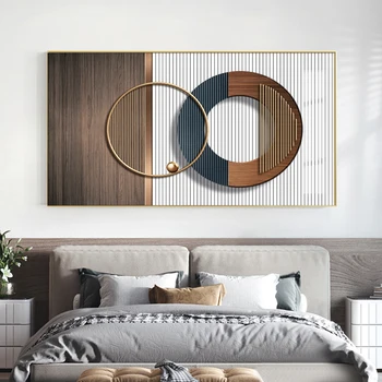 Абстрактный минималистичный геометрический настенный художественный Плакат С Принтом Современная картина на холсте Украшение стен спальни Картина для прохода в гостиную