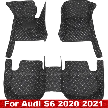 Автомобильные коврики для Audi S6 2021 2020 Ковры, Изготовленные на заказ Аксессуары, Детали интерьера, Коврики, Водонепроницаемые Ковры против загрязнения 1