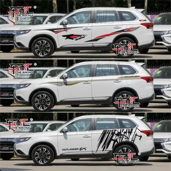 Автомобильные наклейки для Mitsubishi Outlander внешний вид кузова персонализированные модные спортивные наклейки на заказ