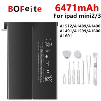 Аккумулятор для планшета Bofeite 6471 мАч Для iPad mini 2 mini 3 Для APPLE iPad A1512 A1489 A1490 A1491 A1599 A1600 A1601 Аккумулятор 1