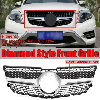 Алмазный Стиль Гриль Решетка Переднего Бампера Автомобиля Сетка Вентиляционная Решетка Гриль Для Mercedes-Benz GLK X204 GLK250 GLK300 GLK350 2013-2015 1