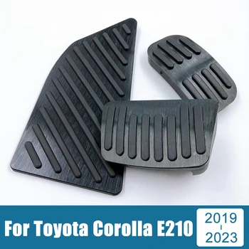Алюминиевый Автомобильный Акселератор Топливный Тормоз Подставка Для Ног Педали Накладка Для Toyota Corolla E210 2019 2020 2021 2022 2023 Аксессуары