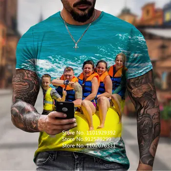 Брендовая летняя футболка BIANYILONG, мужская футболка с 3D принтом, спортивная графика на открытом воздухе, круглый вырез, повседневный спортивный топ с короткими рукавами 1