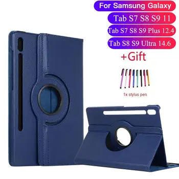 Вращающийся на 360 Градусов Чехол для Samsung Galaxy Tab S9 Ultra 14,6 S7 S8 S9 Plus 12,4 Чехол для планшета SM-X900 X916 X800 X810 T730 T970 Case