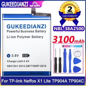 Высококачественный Аккумулятор NBL-38A2500 Для TP-link Neffos X1 Lite TP904A TP904C Batterie 3100mAh Для смартфона Высокой Емкости 1