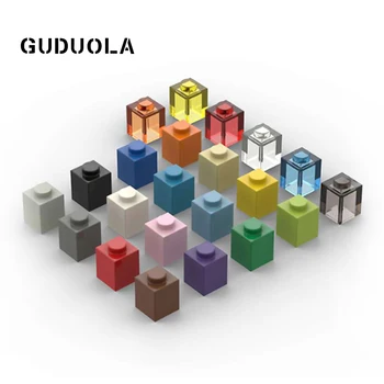 Детали строительного блока Guduola 3005 Кирпич 1x1 Мелкодисперсный MOC Для сборки игрушек, Фундаментный кирпич, высокий кирпич, 80 шт./лот 1