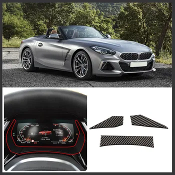 Для BMW Z4 2017-2020 автомобильный стайлинг из мягкого углеродного волокна, украшение приборной панели, наклейка, аксессуары для модификации интерьера автомобиля 1