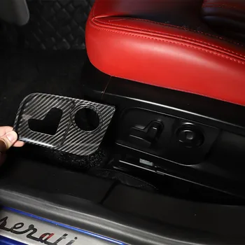 Для Maserati Levante Ghibli Quattroporte 2016-2021 Автокресло Из Настоящего Углеродного Волокна, Декоративная Панель, Наклейки, Автомобильные Аксессуары 1