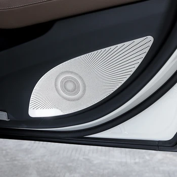 Для Mercedes Benz E Class W213 2016-2022 Автомобильный аудио динамик Дверной громкоговоритель Дверная панель Отделка крышки Рожка Аксессуары для интерьера