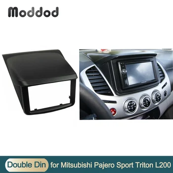 Для Mitsubishi Pajero Sport Triton L200 Радио DVD 2 Din Стерео Панель, приборная панель, Монтажный комплект для отделки лицевой панели