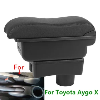 Для Toyota Aygo X Коробка Для Подлокотника Для Toyota Aygo Автомобильный Подлокотник С Изогнутой Поверхностью кожаный Ящик Для Хранения Автомобиля Простая установка Интерьер 1