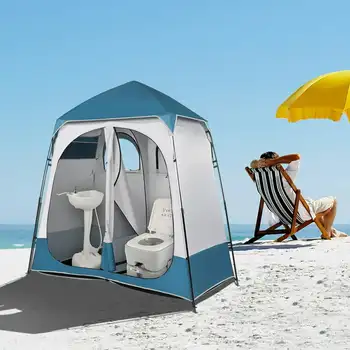 Душевая палатка водонепроницаемая всплывающая палатка с верхом Rainfly Instant Cabin Tent