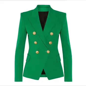 Европейская и американская женская одежда 2019, зима, новый стиль, двубортное модное зеленое пальто с длинным рукавом и цветочным принтом