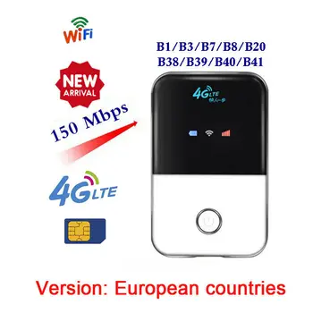 Европейский Разблокированный Модем 4G WiFi Маршрутизатор Портативная мобильная точка доступа SIM-карта LTE Маршрутизатор 1