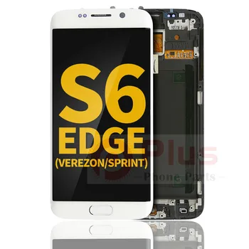 ЖК-дисплей с заменой рамки для Samsung Galaxy S6 Edge (Verizon/Sprint) (белый жемчуг)