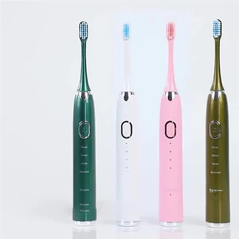 Звуковая Электрическая зубная щетка, ультразвуковой очиститель головки зубной щетки для взрослых, Автоматическое интеллектуальное отбеливание зубов с магнитной левитацией