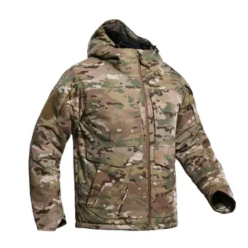 Зимняя Мужская Военная Камуфляжная Флисовая куртка с хлопковой подкладкой, Армейская тактическая одежда, Мультикамерные Мужские Камуфляжные ветровки 1