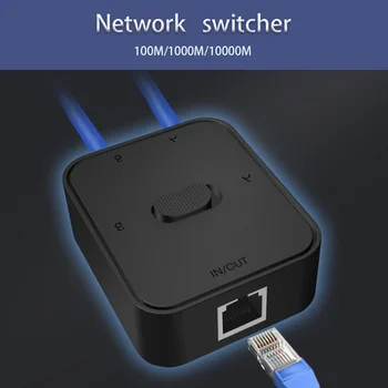 Игровой Гигабитный сетевой коммутатор RJ45 Switch Сетевой Разветвитель Сетевой кабель sharer 2Way внутренний и внешний сетевой коммутатор 1000 Мбит/с 1