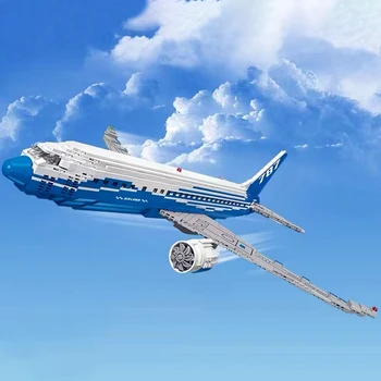 Идеи строительных блоков авиалайнера Boeing 787 Городской самолет Пассажирский самолет Dreamliner Кирпичи Модели Игрушек Подарки для детей MOC